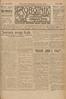 Robotnik : centralny organ P.P.S. R.29, nr 142 (28 maja 1923) = nr 1970