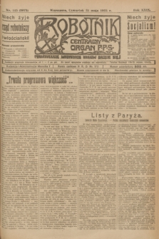 Robotnik : centralny organ P.P.S. R.29, nr 145 (31 maja 1923) = nr 1973