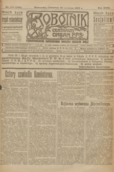 Robotnik : centralny organ P.P.S. R.29, nr 173 (28 czerwca 1923) = nr 2001