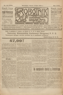 Robotnik : centralny organ P.P.S. R.29, nr 181 (6 lipca 1923) = nr 2009
