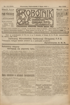 Robotnik : centralny organ P.P.S. R.29, nr 184 (9 lipca 1923) = nr 2012
