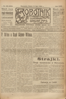 Robotnik : centralny organ P.P.S. R.29, nr 196 (21 lipca 1923) = nr 2024