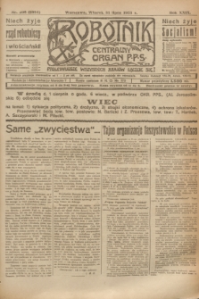 Robotnik : centralny organ P.P.S. R.29, nr 206 (31 lipca 1923) = nr 2034
