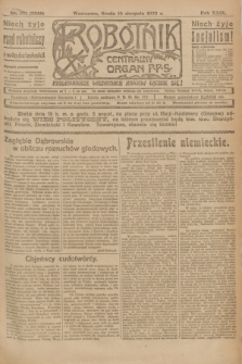 Robotnik : centralny organ P.P.S. R.29, nr 221 (15 sierpnia 1923) = nr 2049