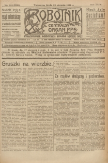 Robotnik : centralny organ P.P.S. R.29, nr 228 (22 sierpnia 1923) = nr 2056