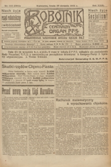 Robotnik : centralny organ P.P.S. R.29, nr 235 (29 sierpnia 1923) = nr 2063