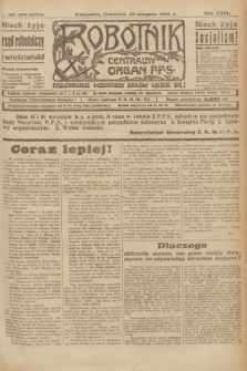 Robotnik : centralny organ P.P.S. R.29, nr 236 (30 sierpnia 1923) = nr 2084