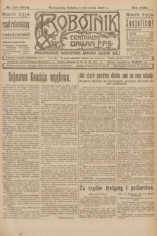 Robotnik : centralny organ P.P.S. R.29, nr 238 (1 września 1923) = nr 2066