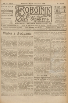Robotnik : centralny organ P.P.S. R.29, nr 244 (7 września 1923) = nr 2072