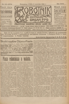 Robotnik : centralny organ P.P.S. R.29, nr 245 (8 września 1923) = nr 2073