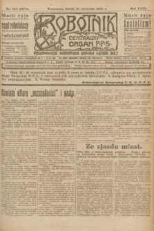 Robotnik : centralny organ P.P.S. R.29, nr 248 (12 września 1923) = nr 2076
