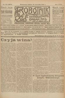 Robotnik : centralny organ P.P.S. R.29, nr 251 (15 września 1923) = nr 2079