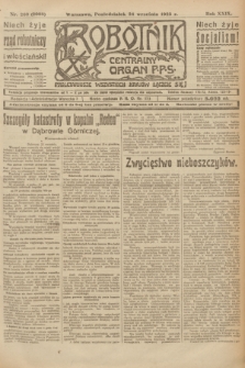 Robotnik : centralny organ P.P.S. R.29, nr 260 (24 września 1923) = nr 2088