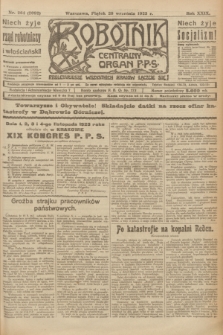 Robotnik : centralny organ P.P.S. R.29, nr 264 (28 września 1923) = nr 2092