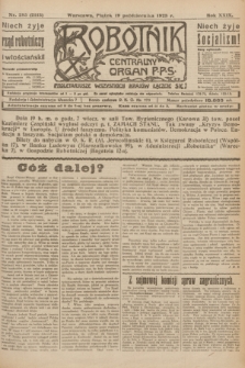 Robotnik : centralny organ P.P.S. R.29, nr 285 (19 października 1923) = nr 2113