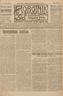 Robotnik : centralny organ P.P.S. R.29, nr 286 (20 października 1923) = nr 2114