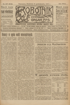 Robotnik : centralny organ P.P.S. R.29, nr 287 (21 października 1923) = nr 2115