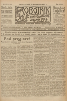 Robotnik : centralny organ P.P.S. R.29, nr 290 (24 października 1923) = nr 2118