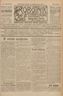Robotnik : centralny organ P.P.S. R.29, nr 293 (27 października 1923) = nr 2121