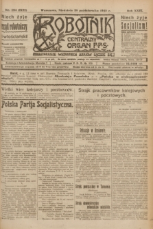 Robotnik : centralny organ P.P.S. R.29, nr 294 (28 października 1923) = nr 2122