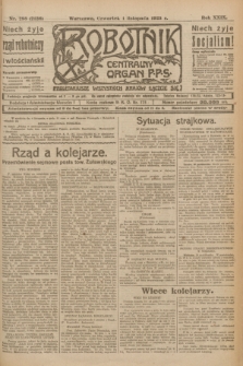 Robotnik : centralny organ P.P.S. R.29, nr 298 (1 listopada 1923) = nr 2126