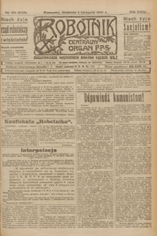 Robotnik : centralny organ P.P.S. R.29, nr 301 (4 listopada 1923) = nr 2129