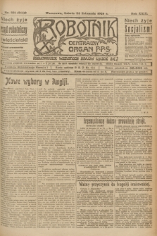 Robotnik : centralny organ P.P.S. R.29, nr 321 (24 listopada 1923) = nr 2149