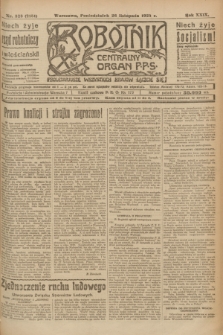 Robotnik : centralny organ P.P.S. R.29, nr 323 (26 listopada 1923) = nr 2151