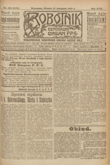 Robotnik : centralny organ P.P.S. R.29, nr 324 (27 listopada 1923) = nr 2152