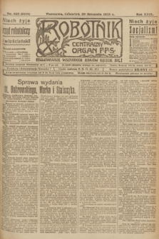 Robotnik : centralny organ P.P.S. R.29, nr 326 (29 listopada 1923) = nr 2154