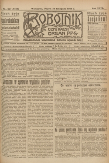 Robotnik : centralny organ P.P.S. R.29, nr 327 (30 listopada 1923) = nr 2155