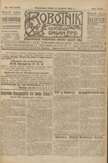 Robotnik : centralny organ P.P.S. R.29, nr 338 (12 grudnia 1923) = nr 2166