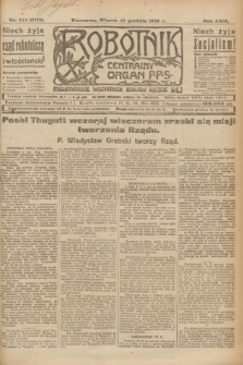 Robotnik : centralny organ P.P.S. R.29, nr 344 (18 grudnia 1923) = nr 2172