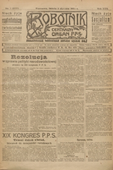 Robotnik : centralny organ P.P.S. R.30, nr 5 (5 stycznia 1924) = nr 2188