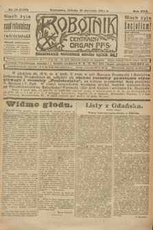 Robotnik : centralny organ P.P.S. R.30, nr 19 (19 stycznia 1924) = nr 2200