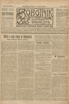 Robotnik : centralny organ P.P.S. R.30, nr 32 (1 lutego 1924) = nr 2213