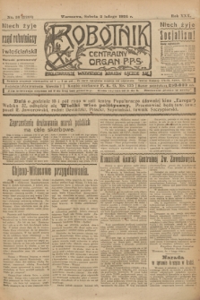 Robotnik : centralny organ P.P.S. R.30, nr 33 (2 lutego 1924) = nr 2214