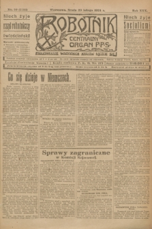 Robotnik : centralny organ P.P.S. R.30, nr 50 (20 lutego 1924) = nr 2231