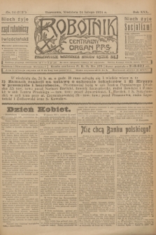 Robotnik : centralny organ P.P.S. R.30, nr 54 (24 lutego 1924) = nr 2235