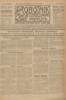 Robotnik : centralny organ P.P.S. R.30, nr 62 (3 marca 1924) = nr 2243