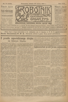 Robotnik : centralny organ P.P.S. R.30, nr 88 (29 marca 1924) = nr 2269