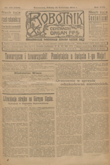 Robotnik : centralny organ P.P.S. R.30, nr 102 (12 kwietnia 1924) = nr 2283