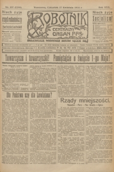 Robotnik : centralny organ P.P.S. R.30, nr 107 (17 kwietnia 1924) = nr 2288