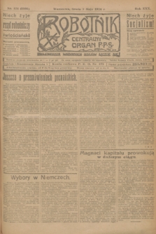 Robotnik : centralny organ P.P.S. R.30, nr 124 (7 maja 1924) = nr 2305