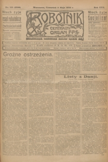 Robotnik : centralny organ P.P.S. R.30, nr 125 (8 maja 1924) = nr 2306
