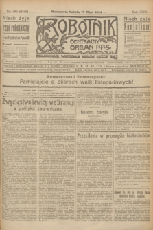 Robotnik : centralny organ P.P.S. R.30, nr 134 (17 maja 1924) = nr 2315