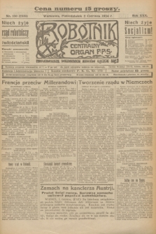 Robotnik : centralny organ P.P.S. R.30, nr 150 (2 czerwca 1924) = nr 2331
