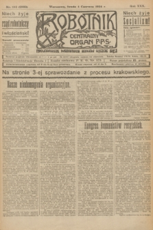 Robotnik : centralny organ P.P.S. R.30, nr 152 (4 czerwca 1924) = nr 2333