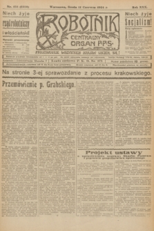 Robotnik : centralny organ P.P.S. R.30, nr 158 (11 czerwca 1924) = nr 2339