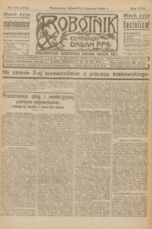 Robotnik : centralny organ P.P.S. R.30, nr 161 (14 czerwca 1924) = nr 2342